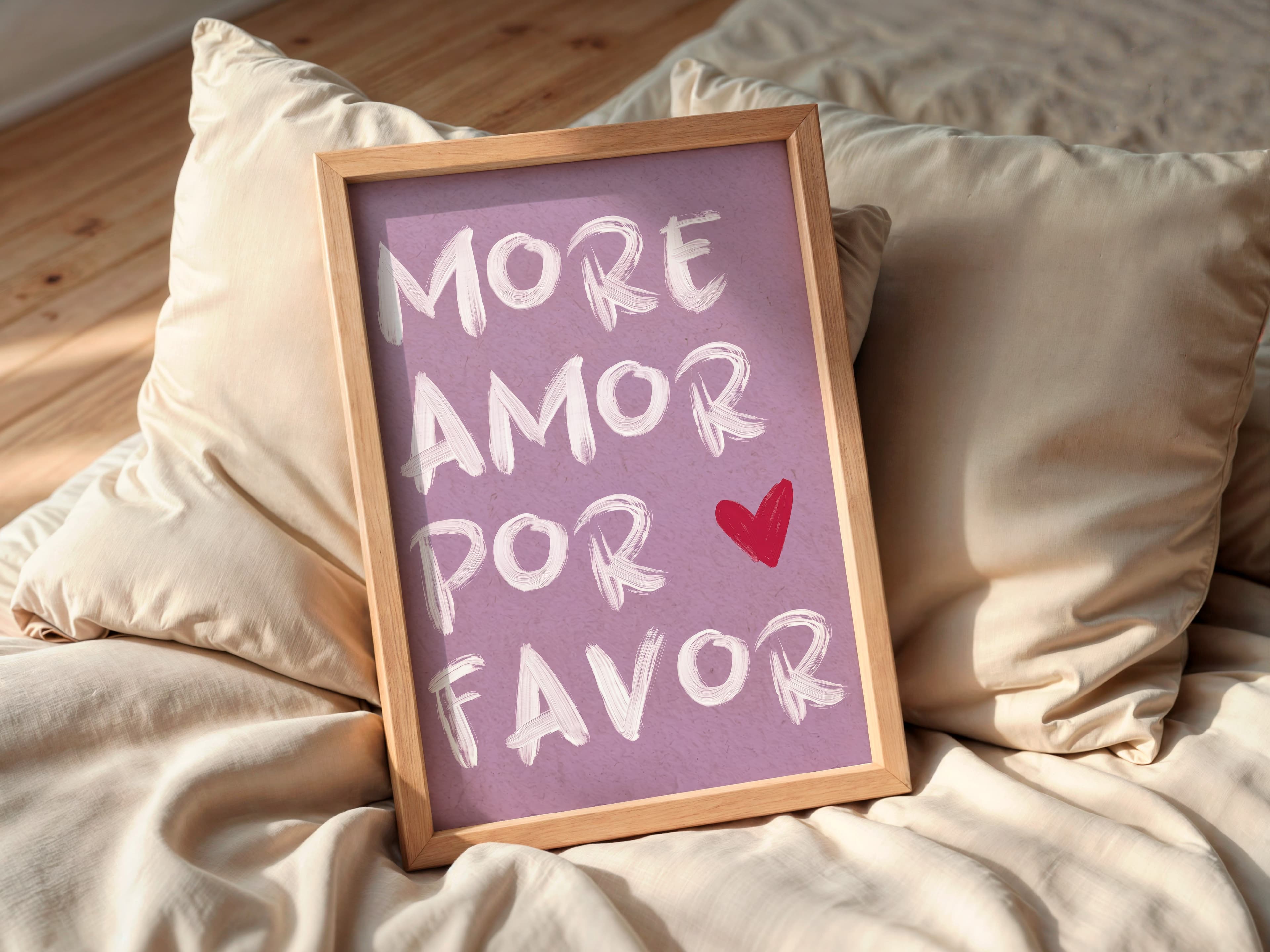 Purple Love Typography Print