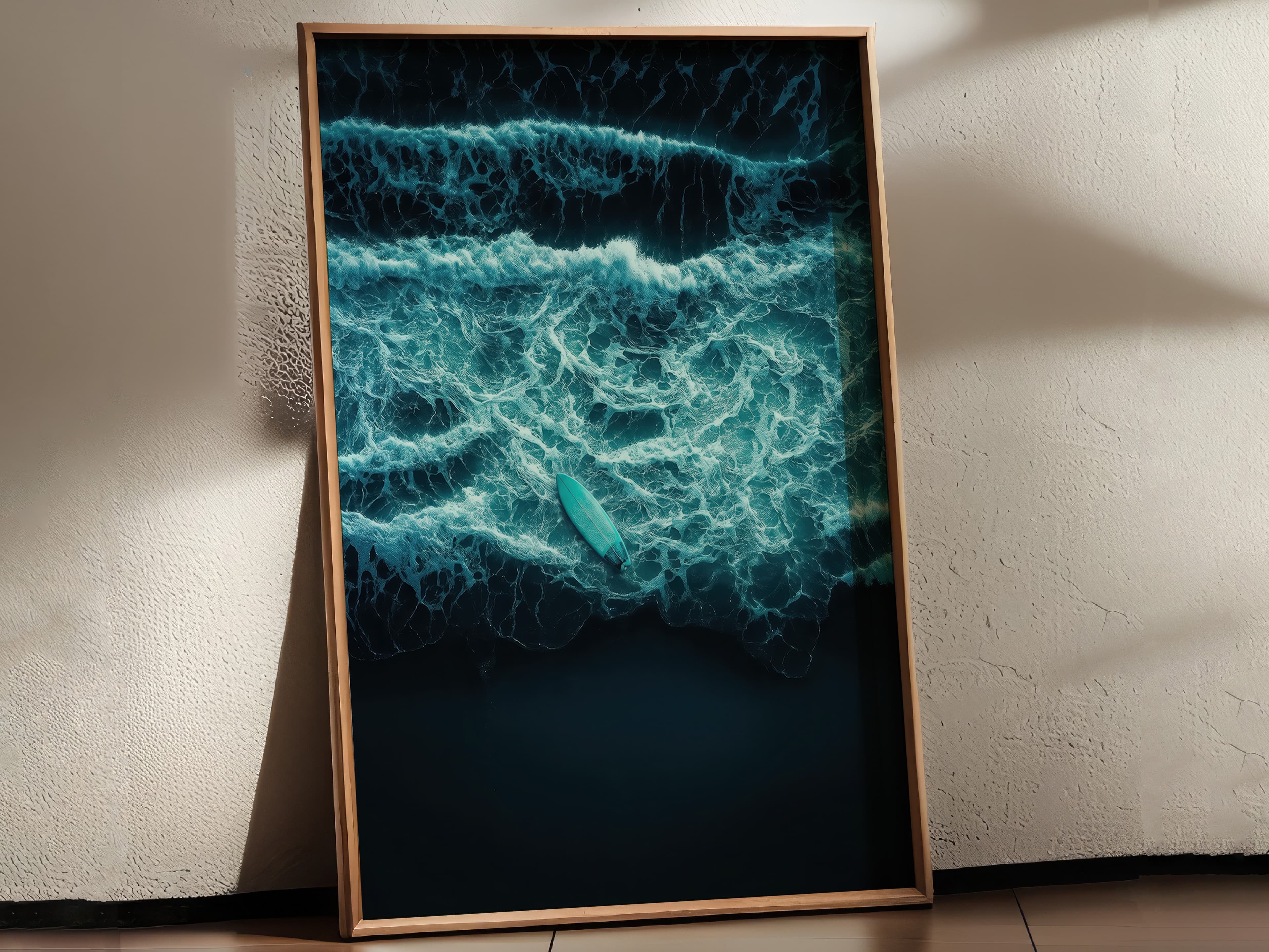 Surfboard Aerial Print