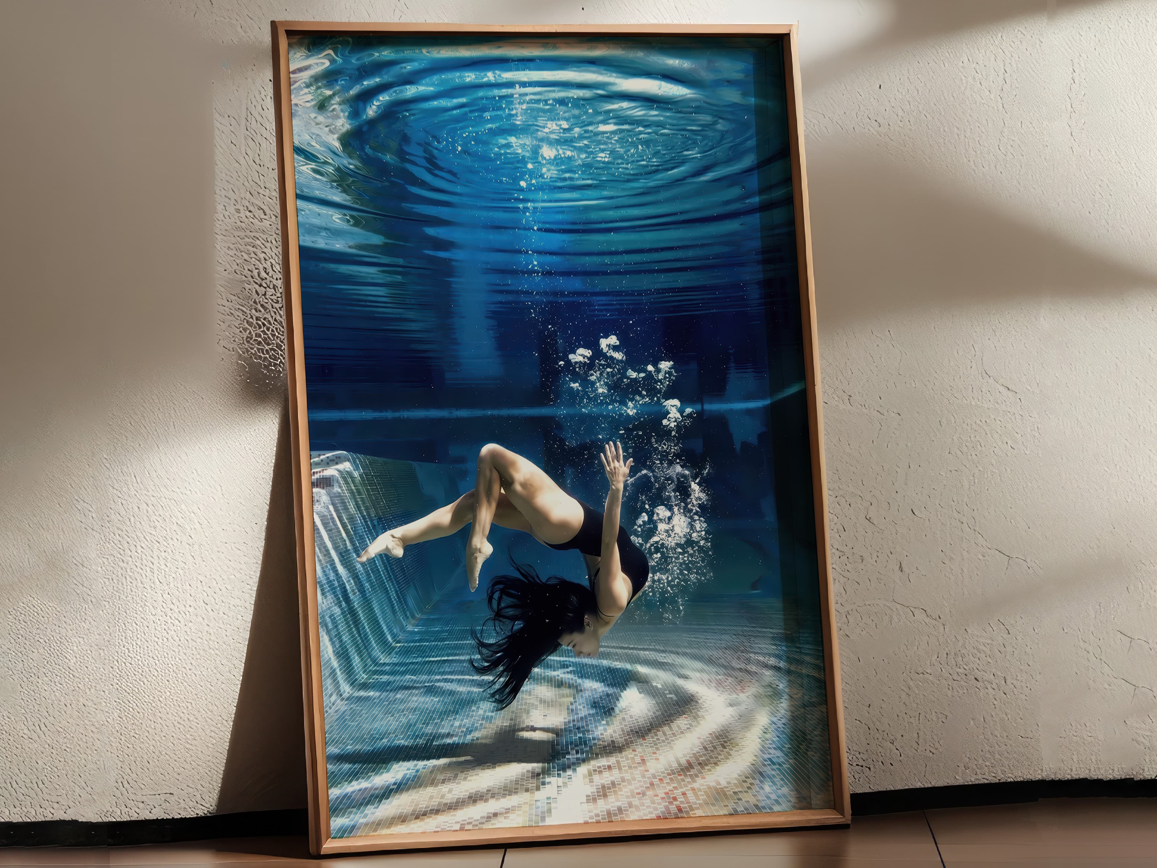 Underwater Woman Print
