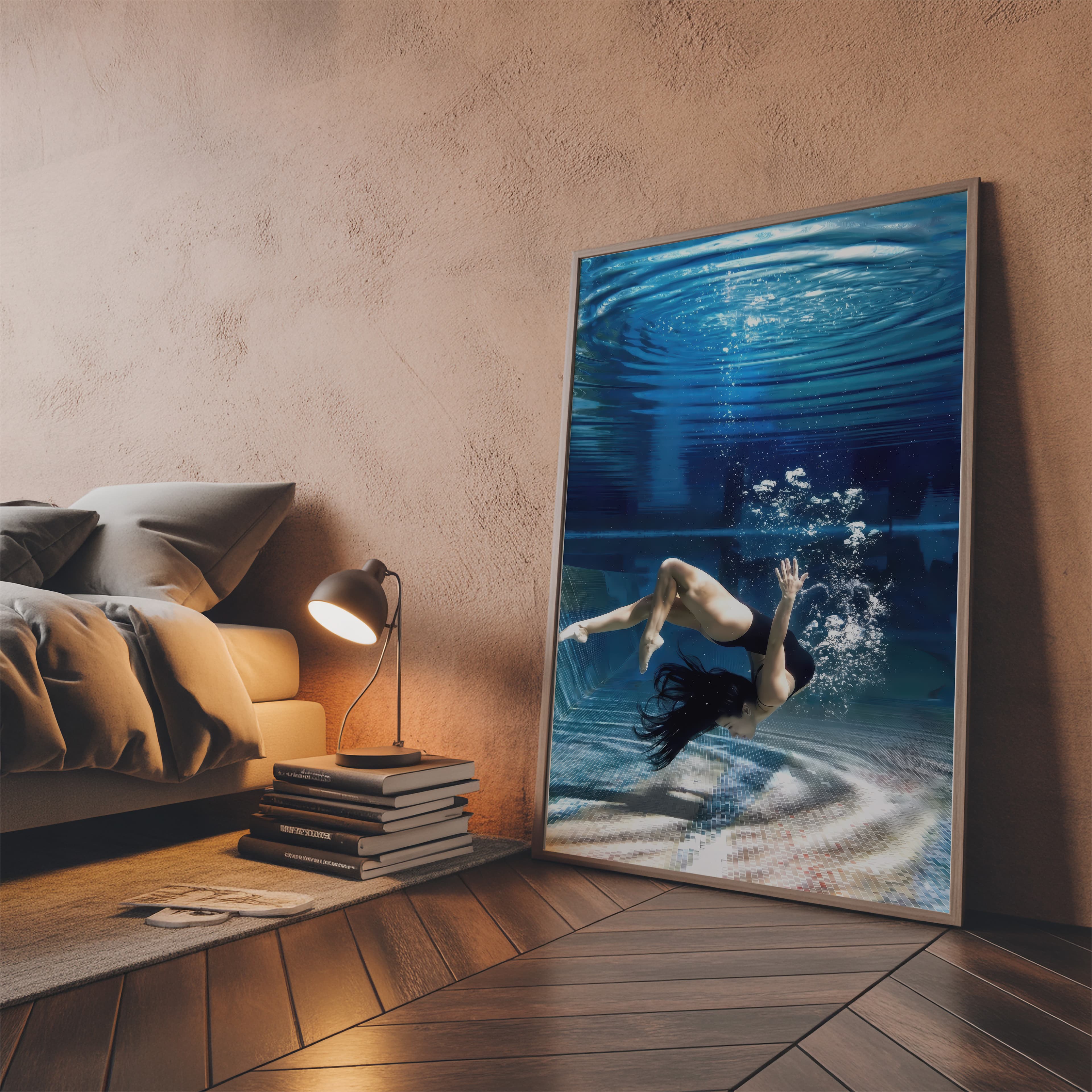 Underwater Woman Print