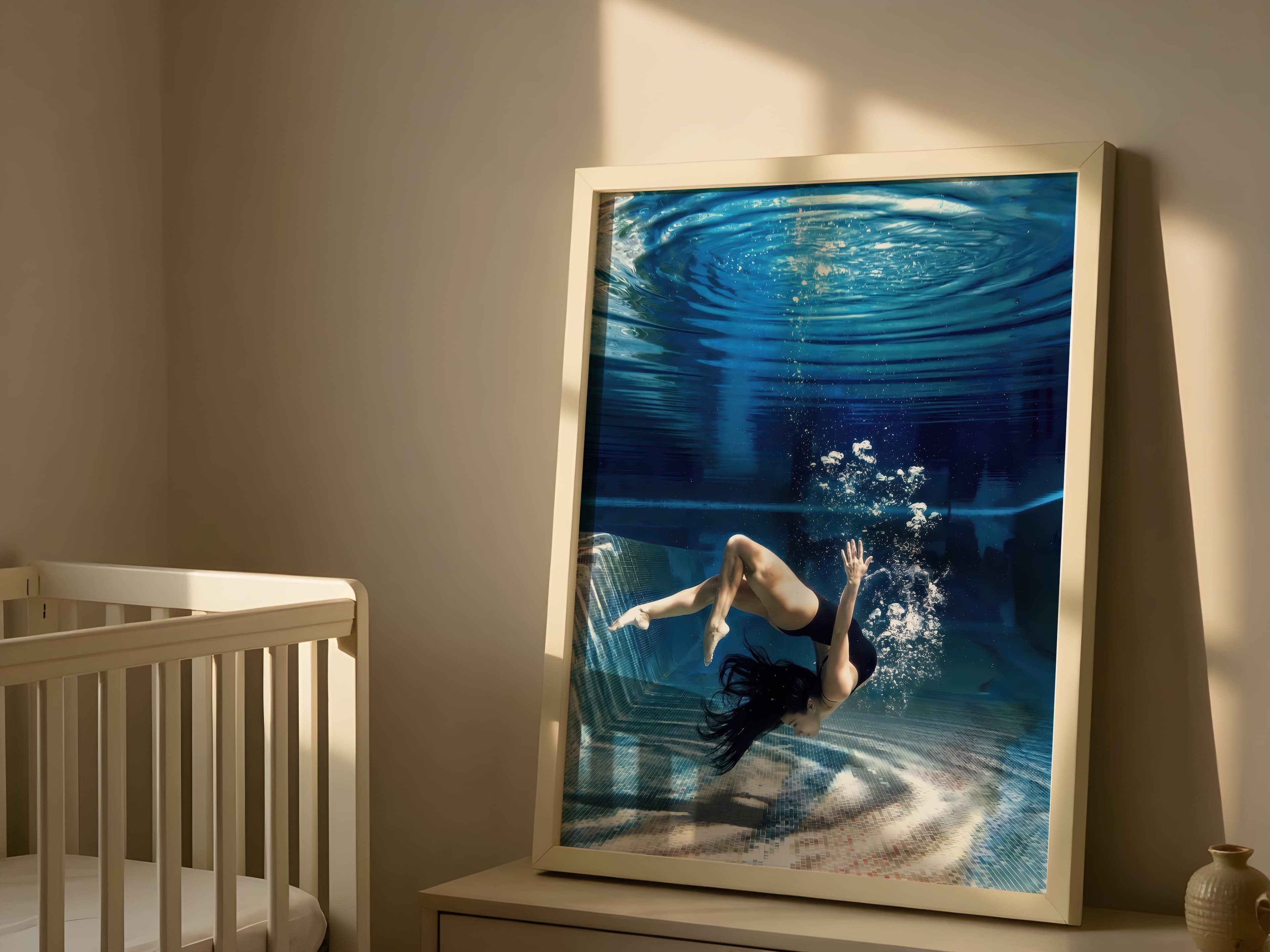 Underwater Woman Print