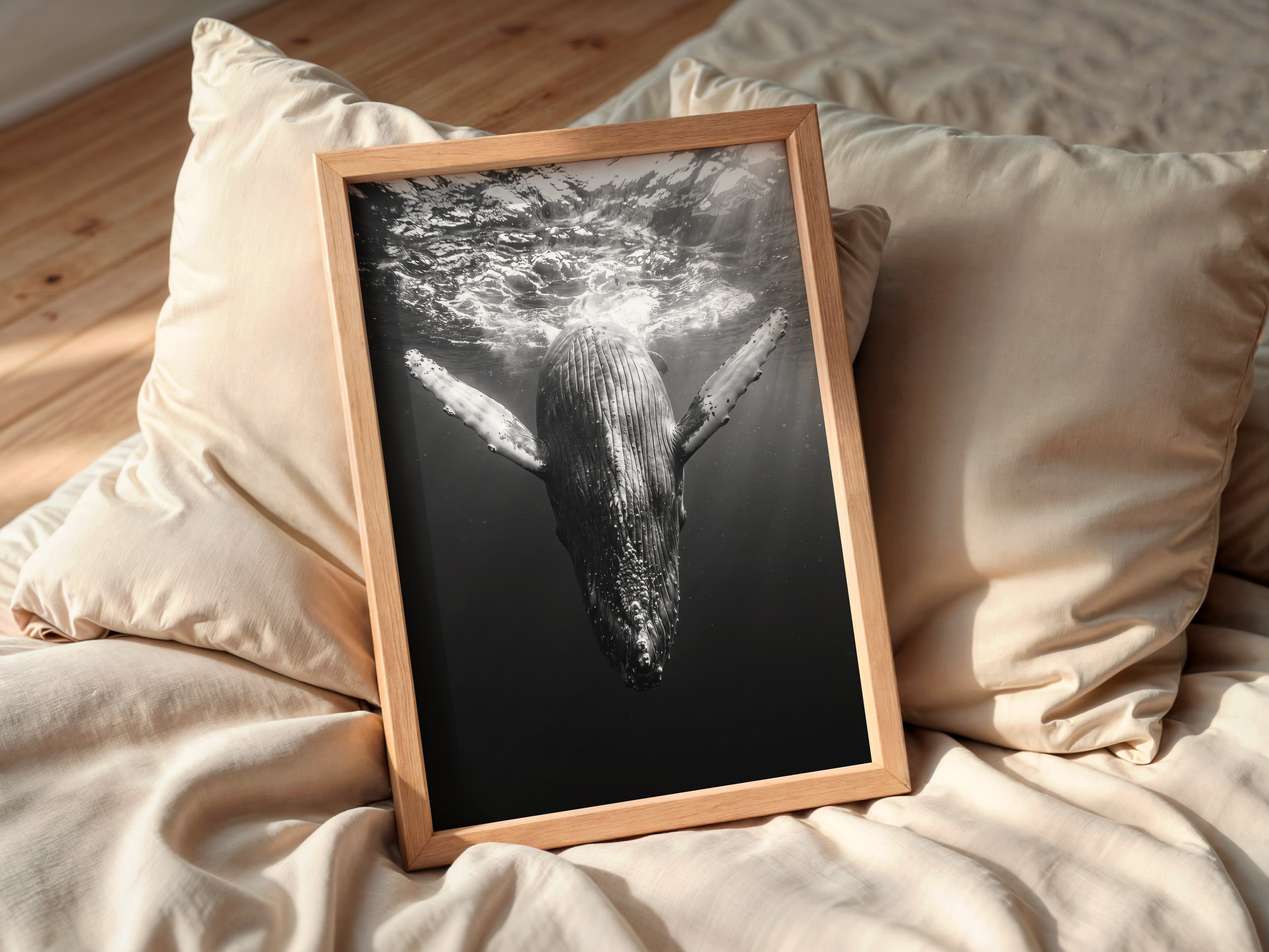 Whale Underwater Print