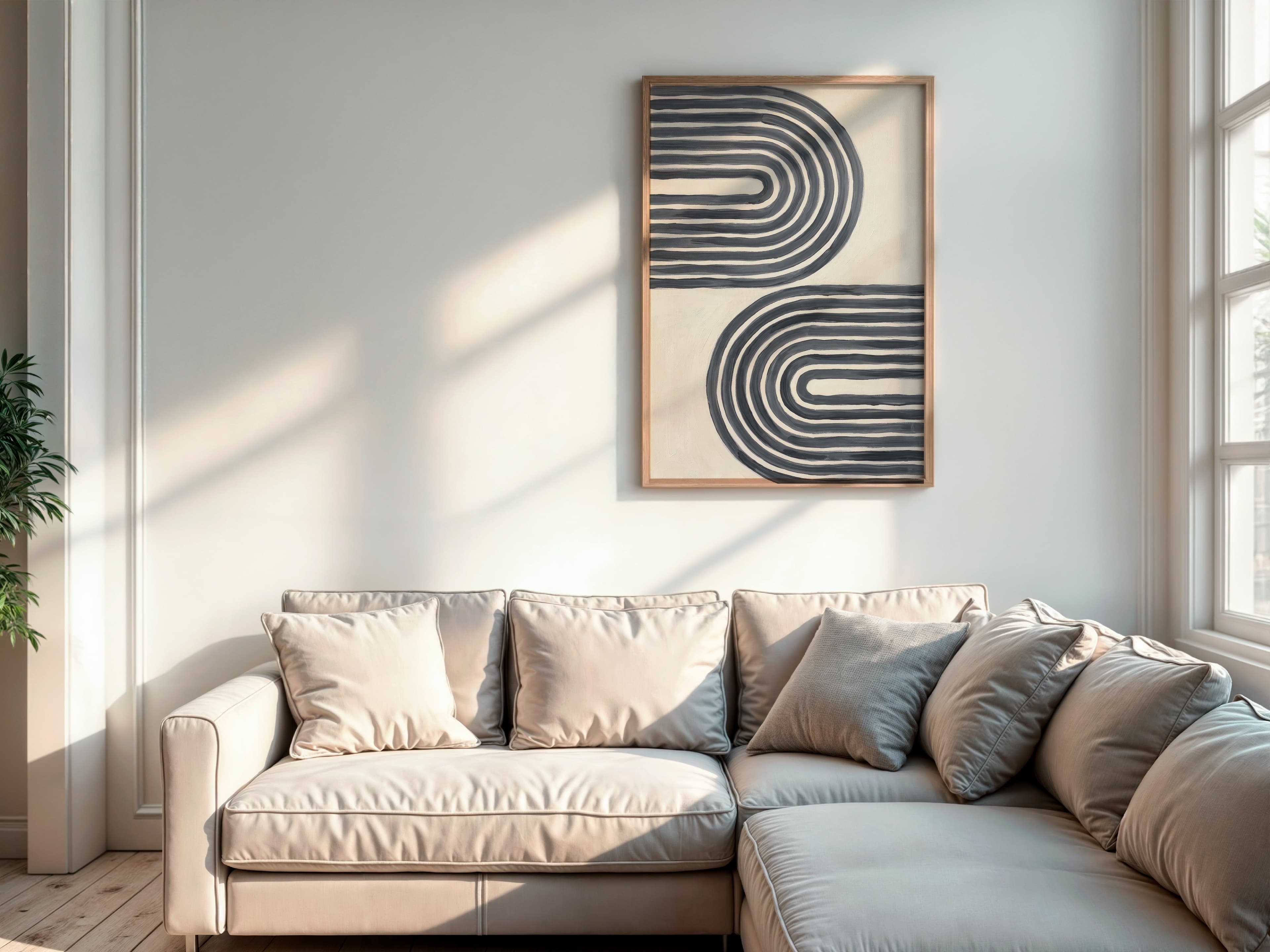 Abstract Line Art Print