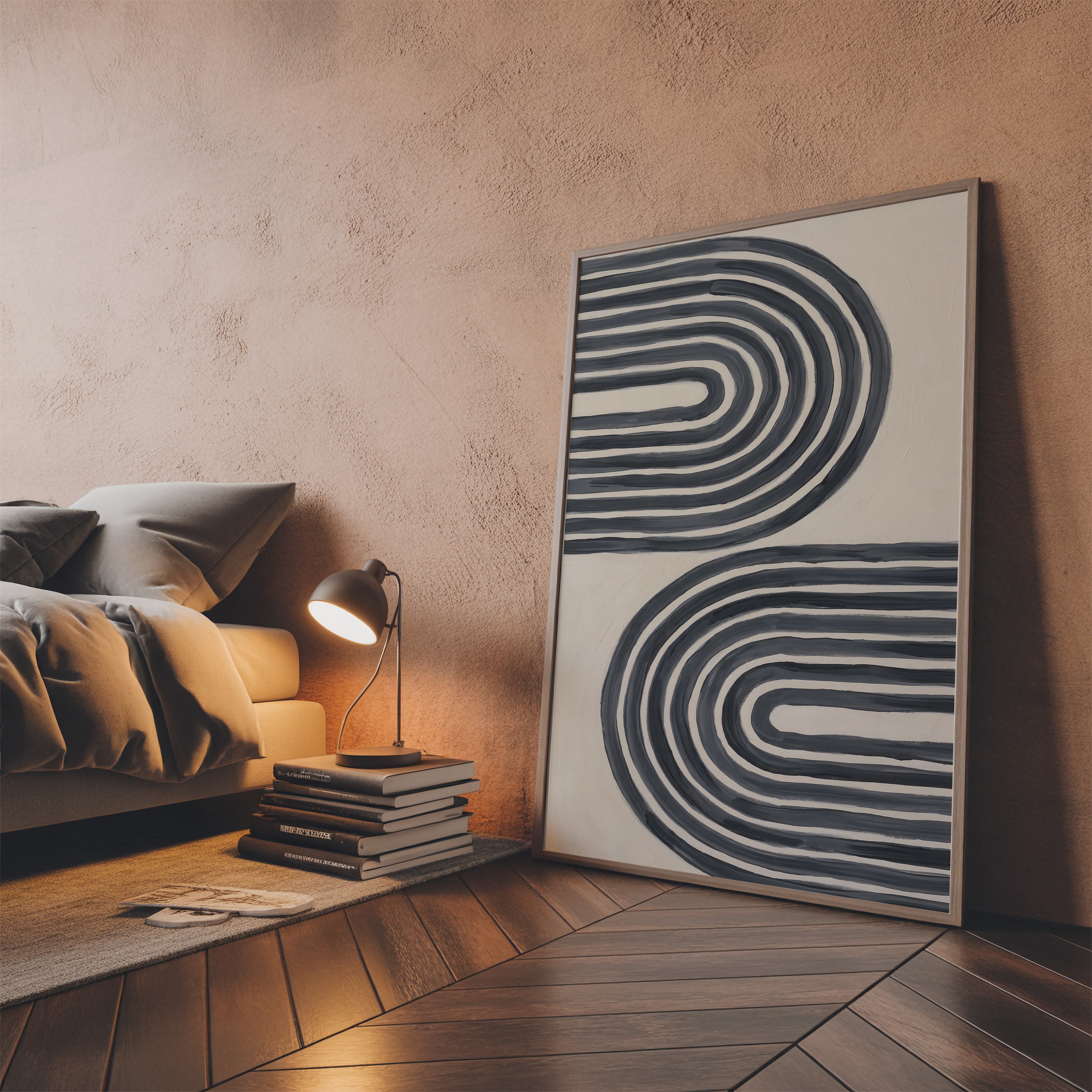 Abstract Line Art Print