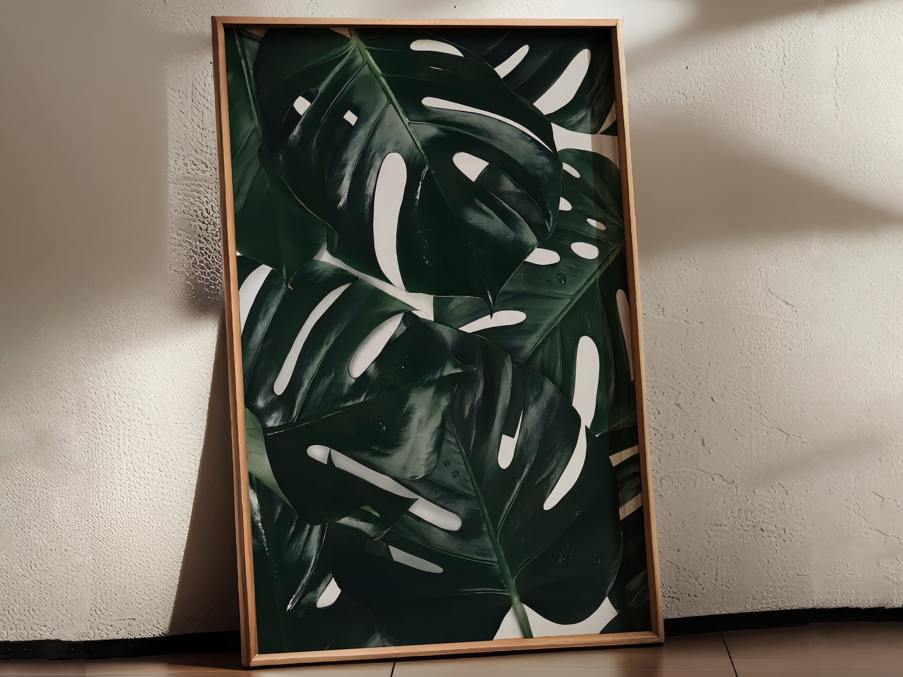 Monstera Leaf Print