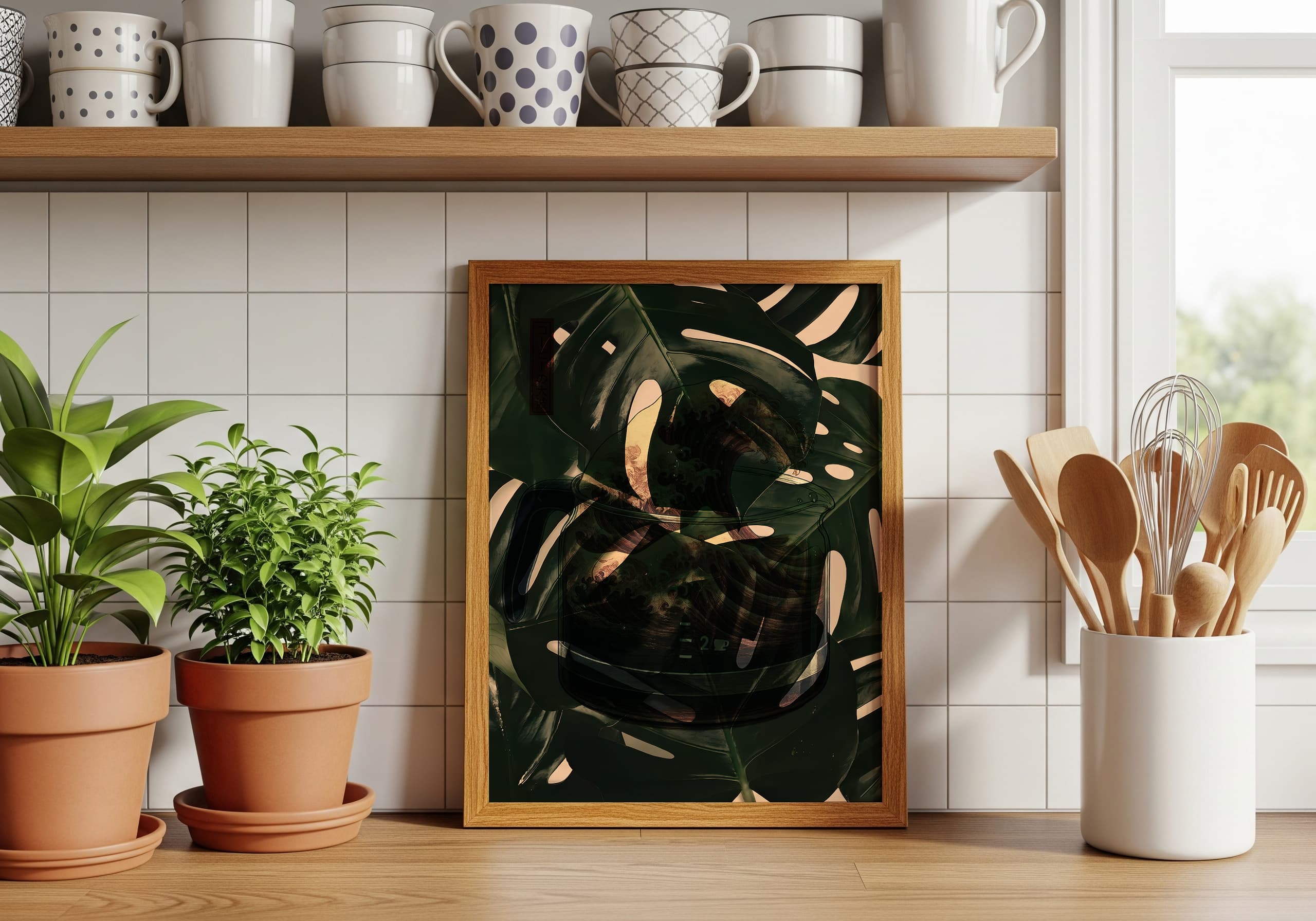 Monstera Leaf Print