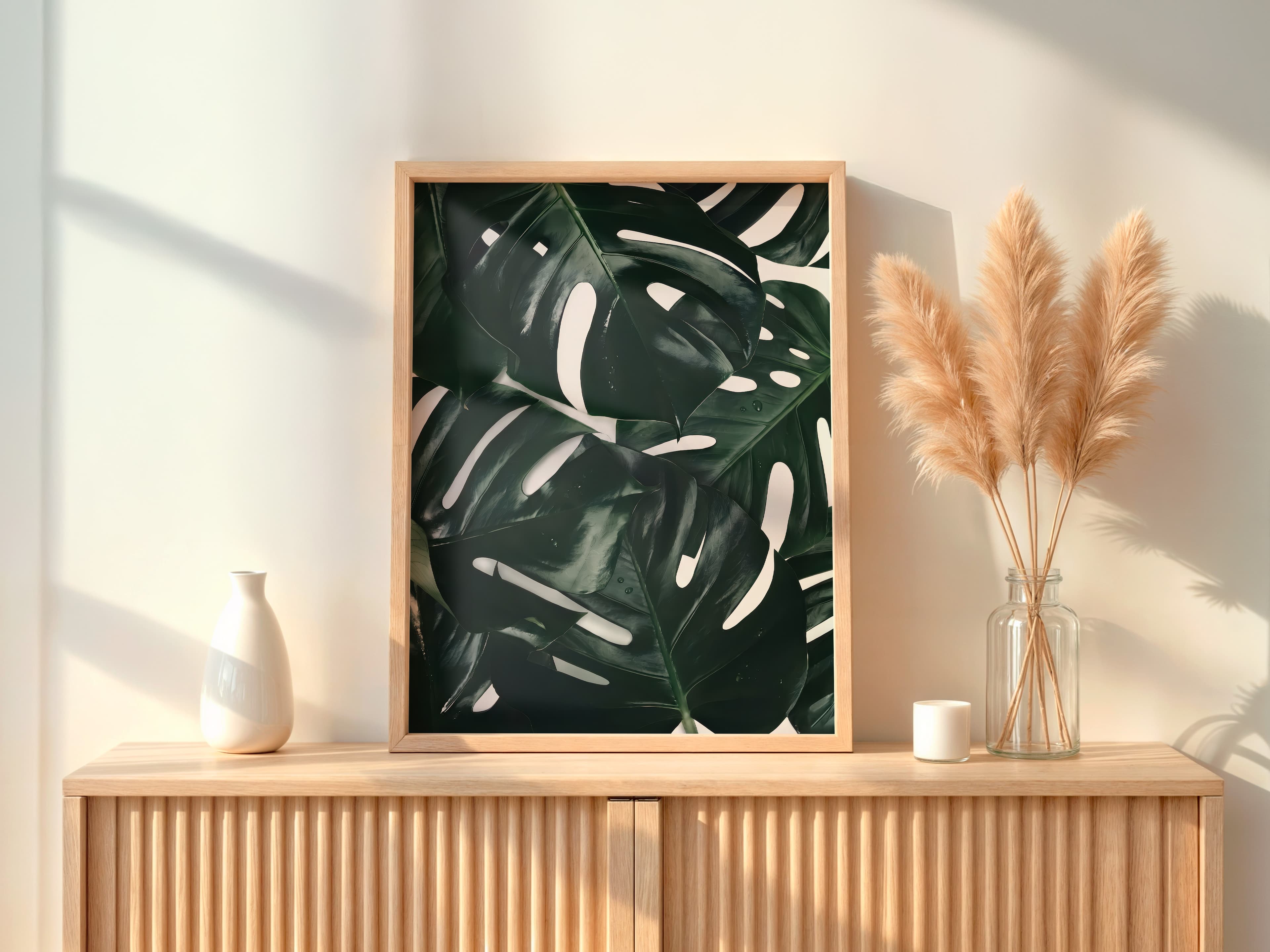 Monstera Leaf Print