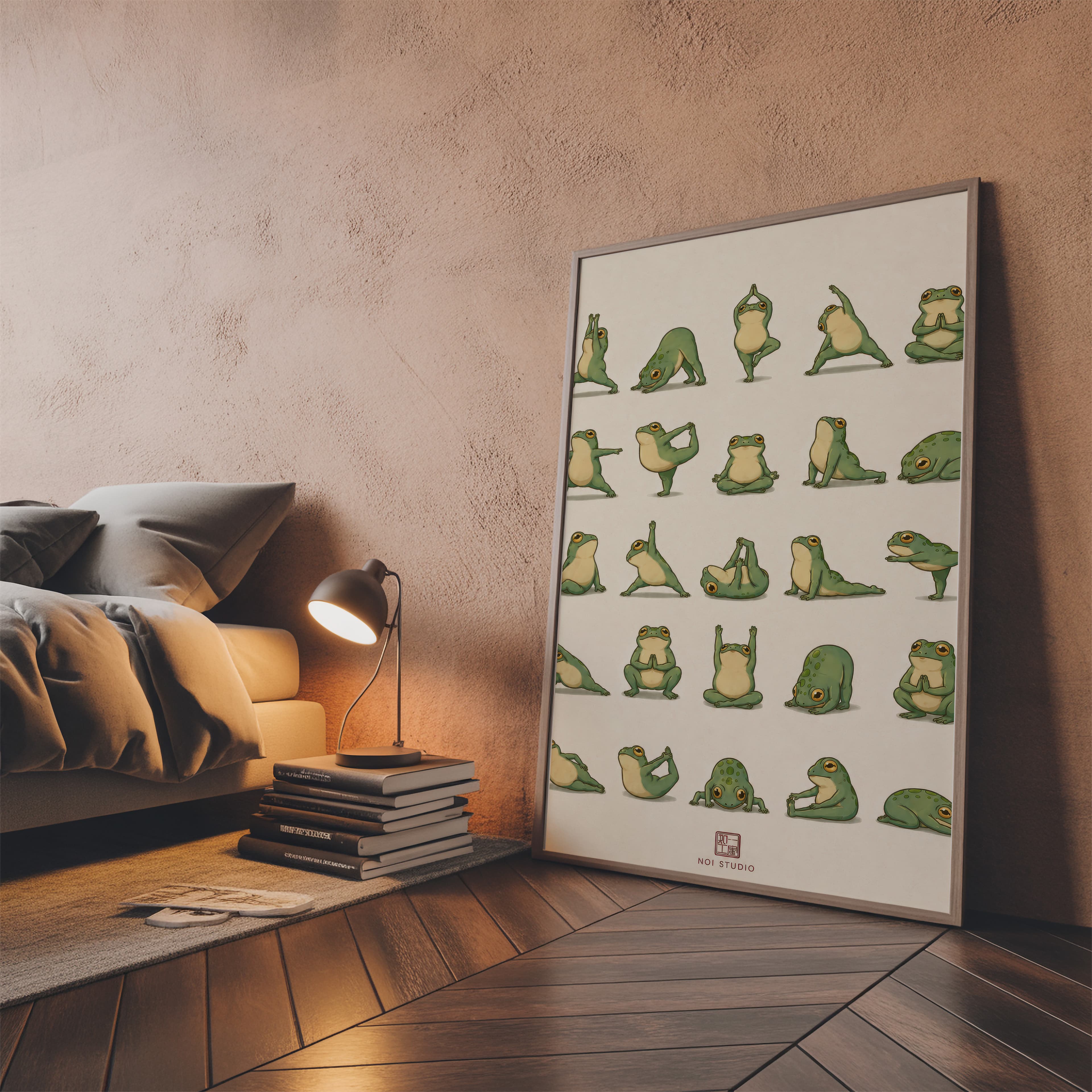 Yoga Frog Poster