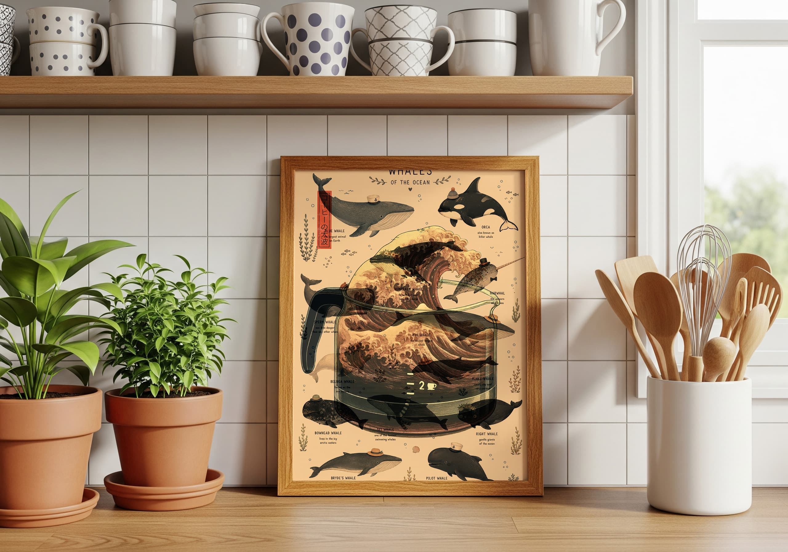 Whale Species Chart Print