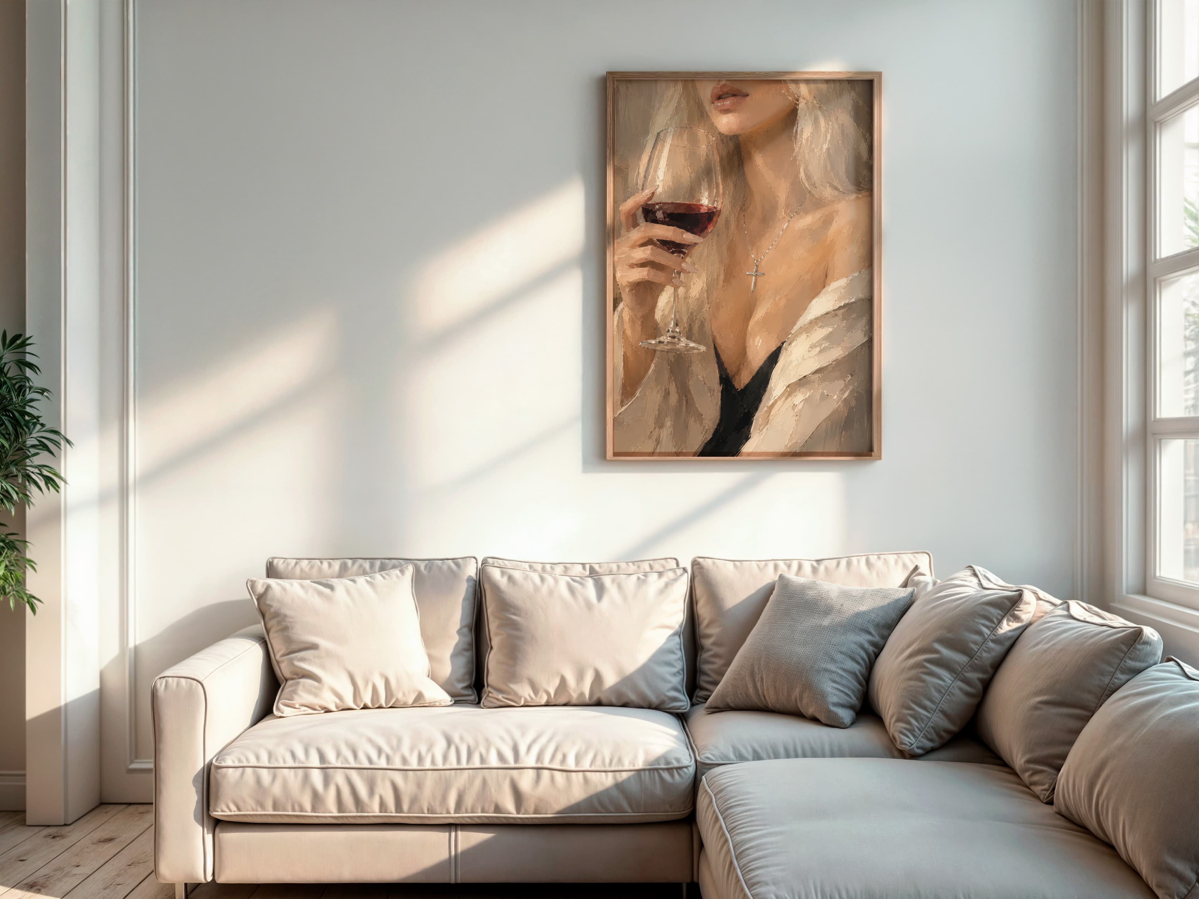 Wine Glass Portrait Print