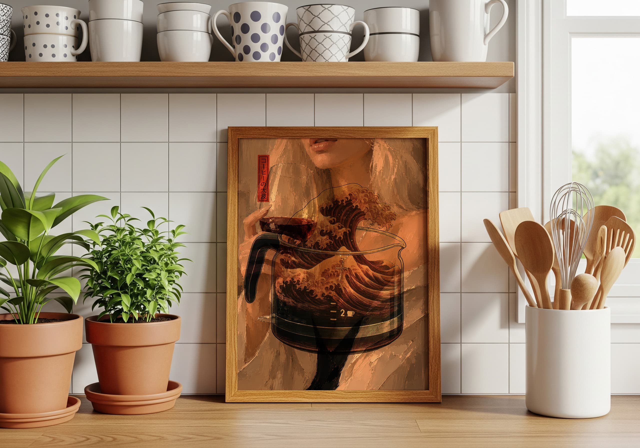 Wine Glass Portrait Print