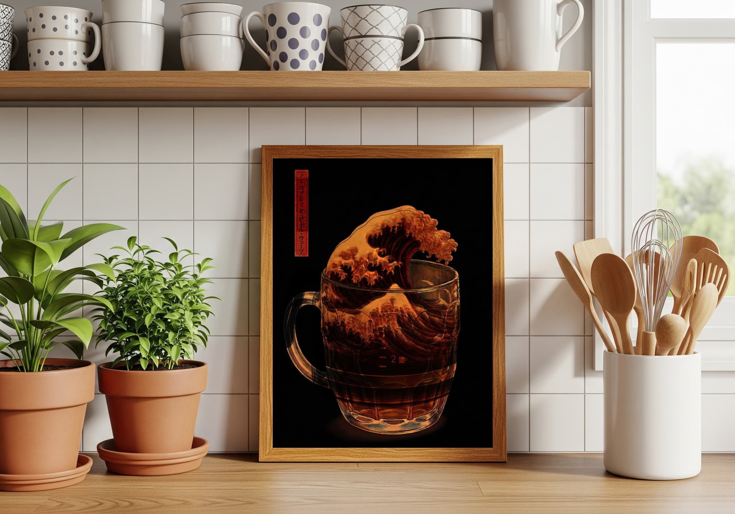 Japanese Wave Coffee Mug Art Print
