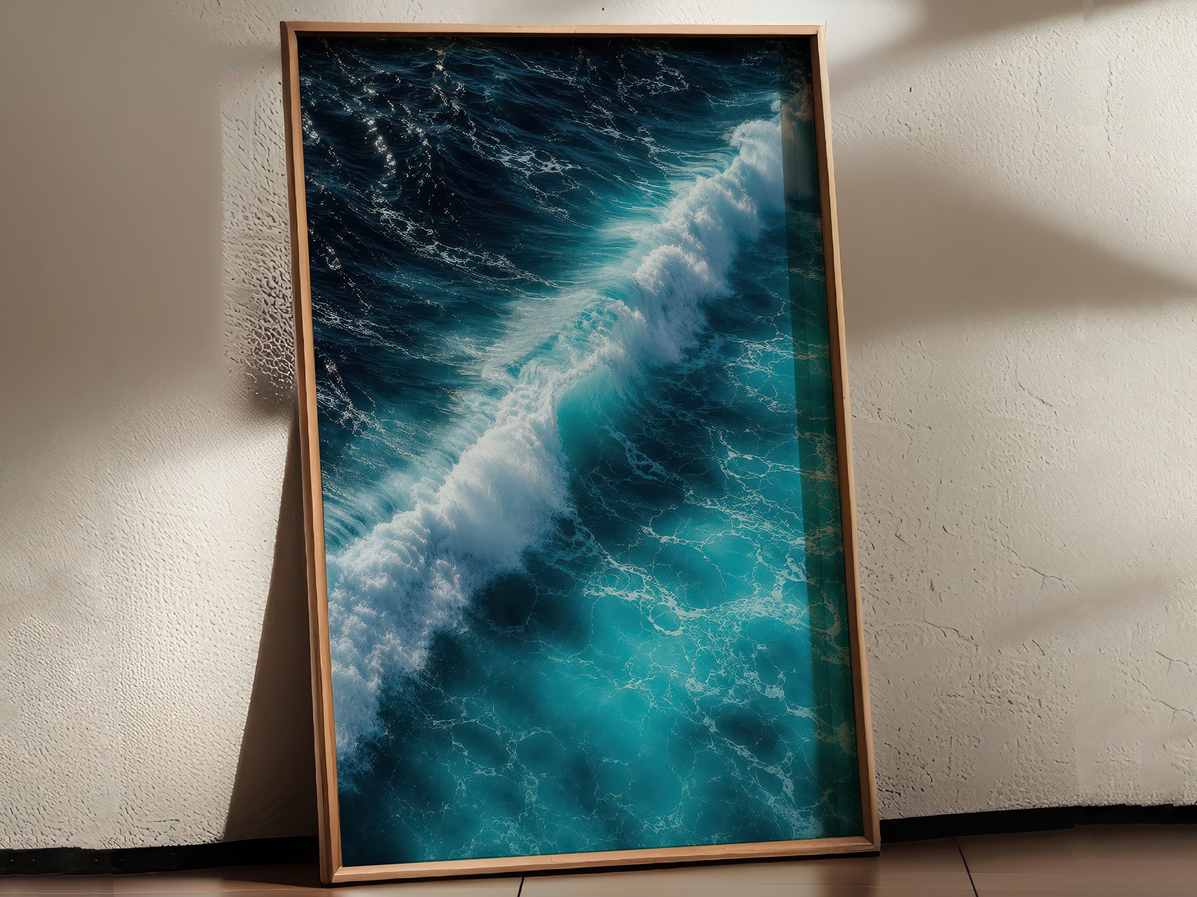 Ocean Wave Aerial Print
