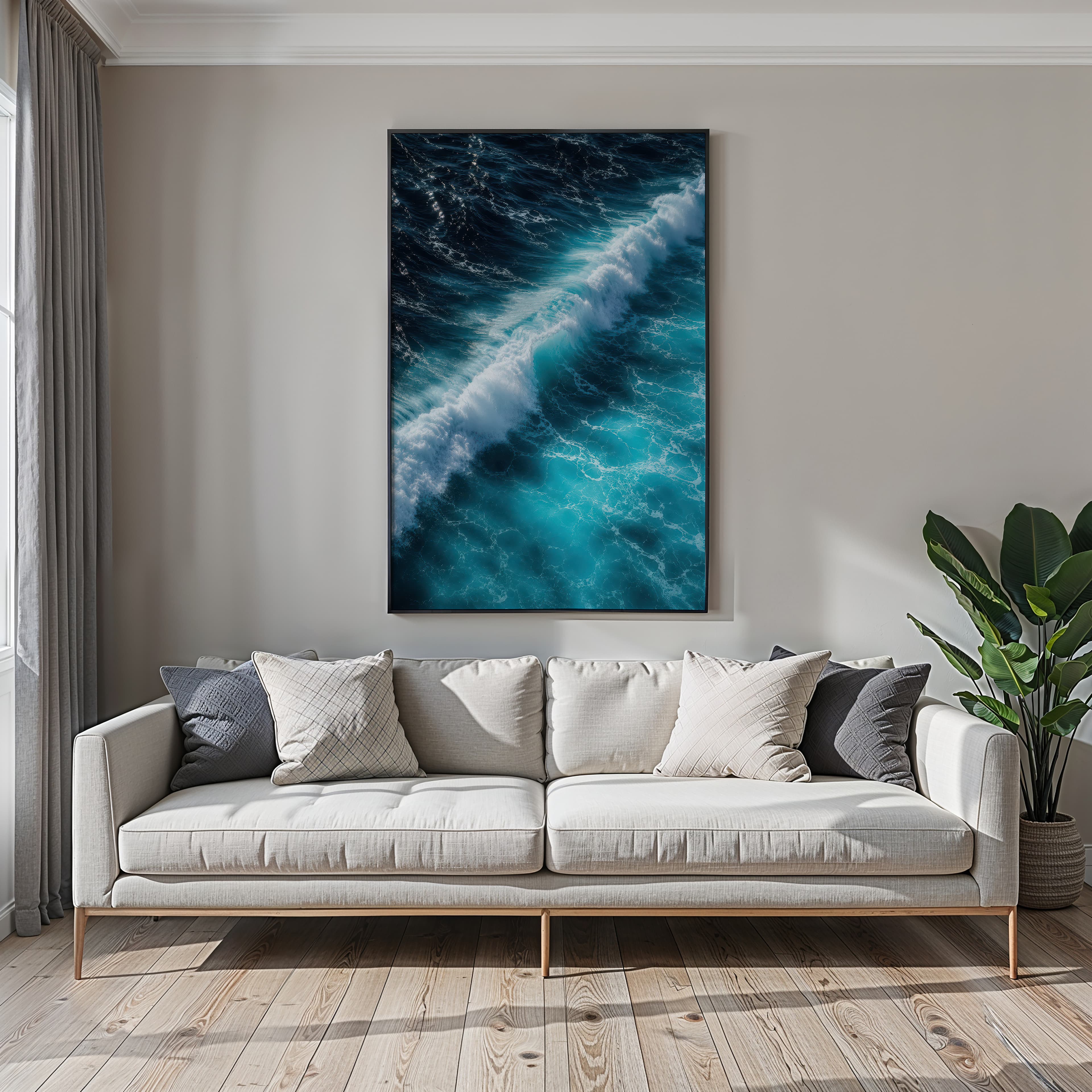 Ocean Wave Aerial Print