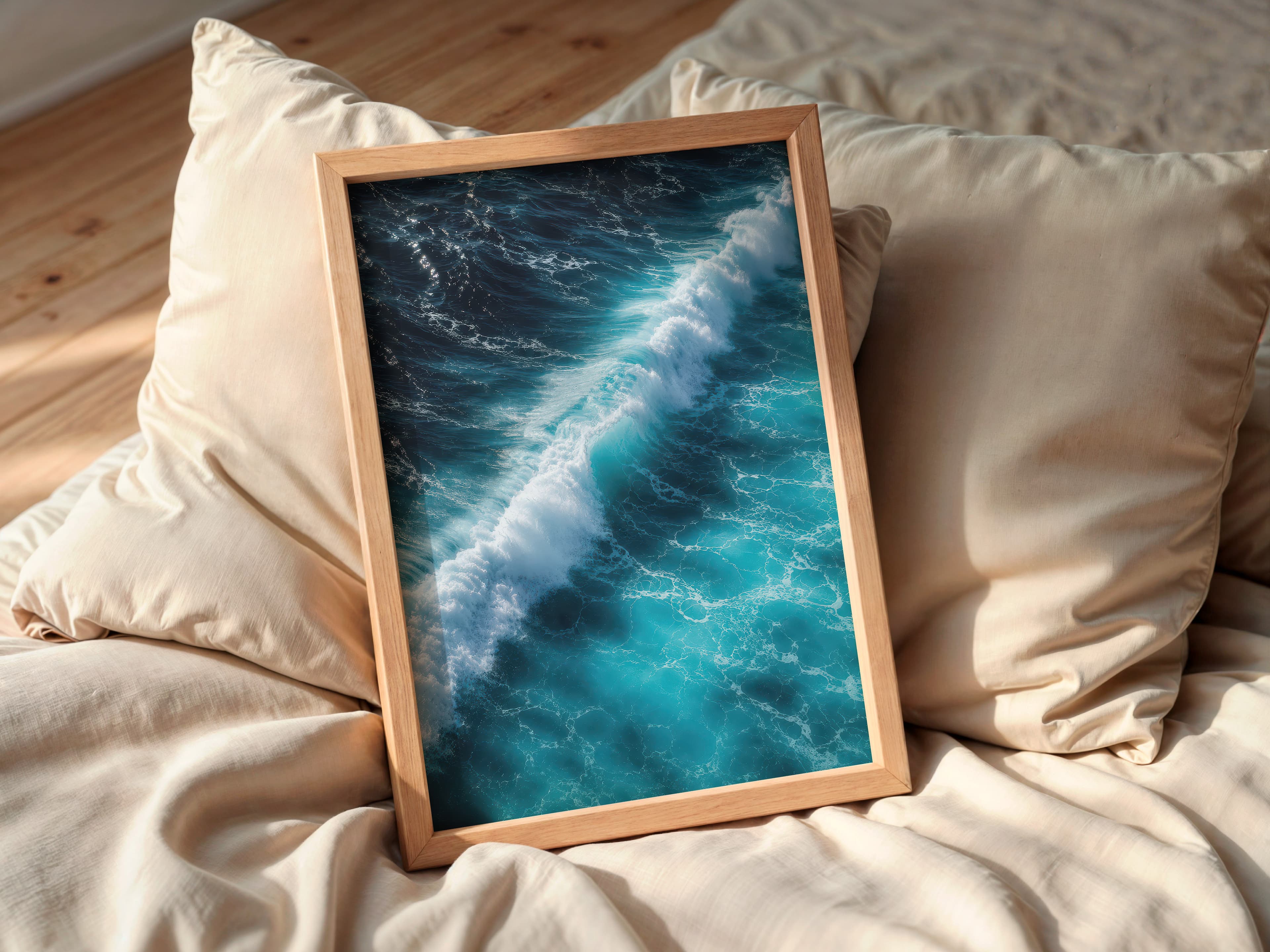 Ocean Wave Aerial Print