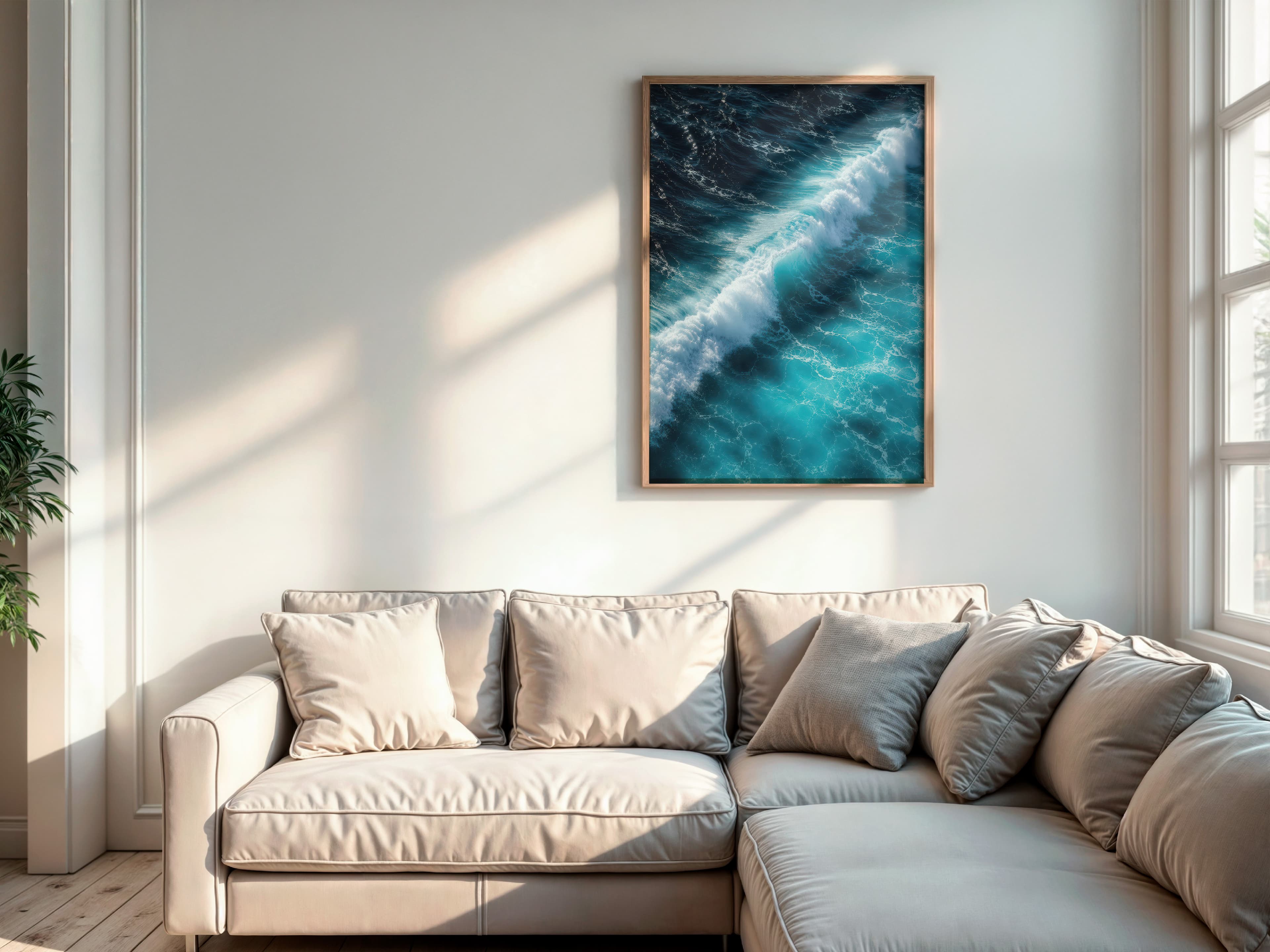 Ocean Wave Aerial Print