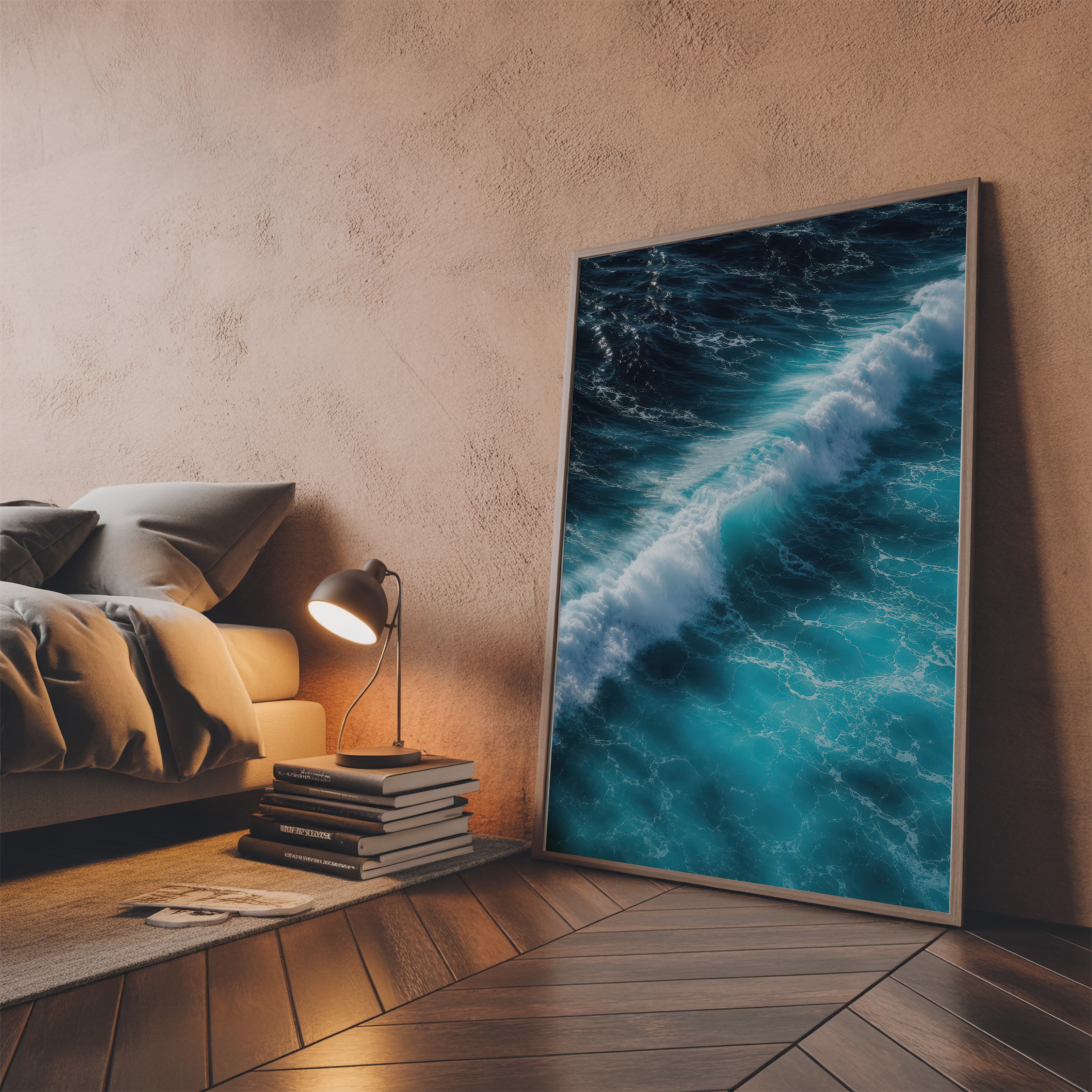 Ocean Wave Aerial Print