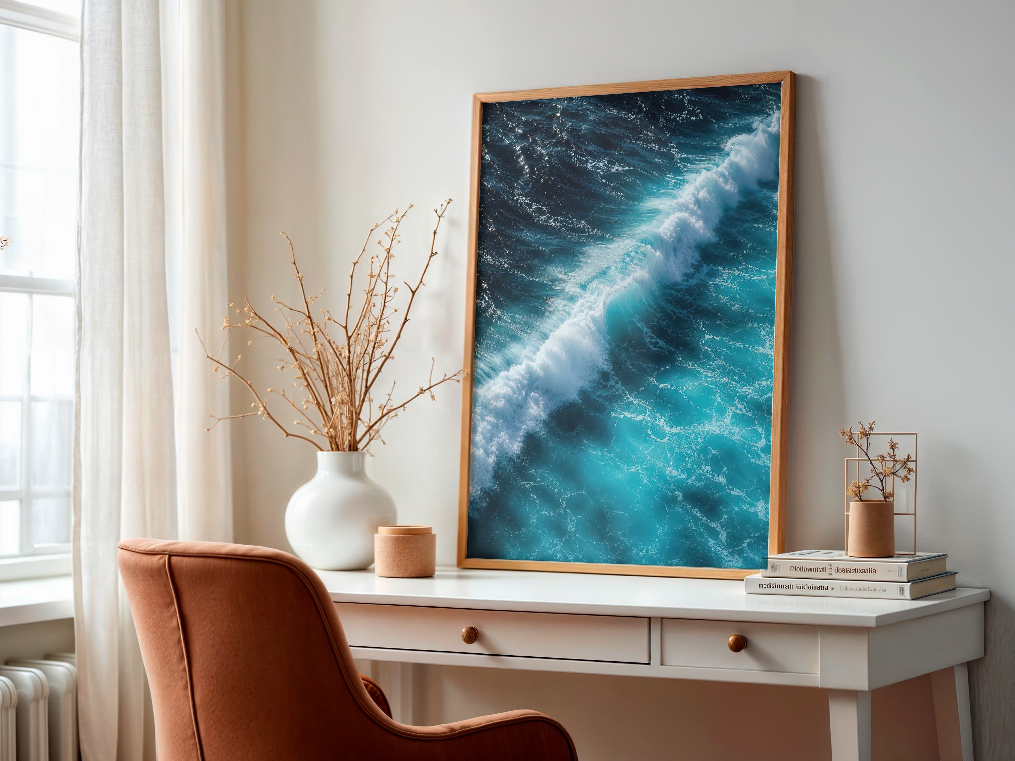 Ocean Wave Aerial Print