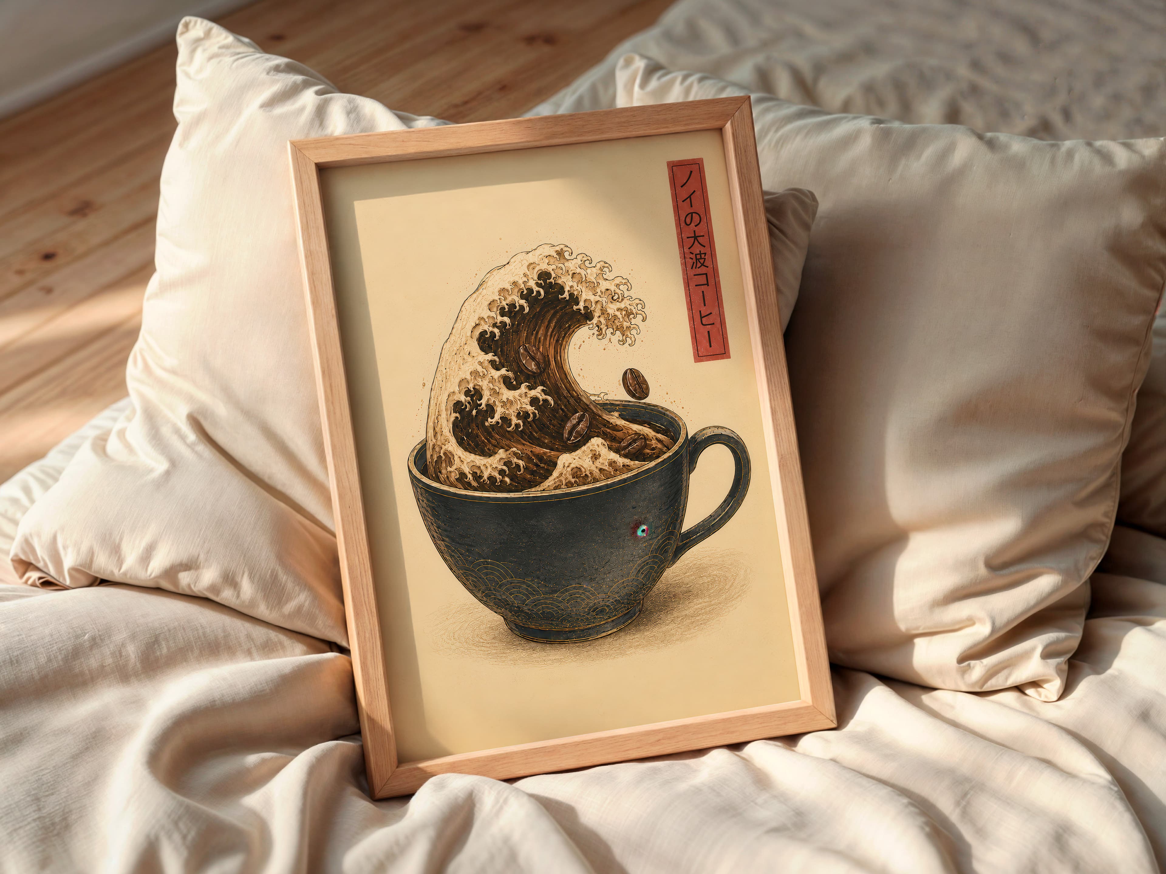 Coffee Wave Art Print