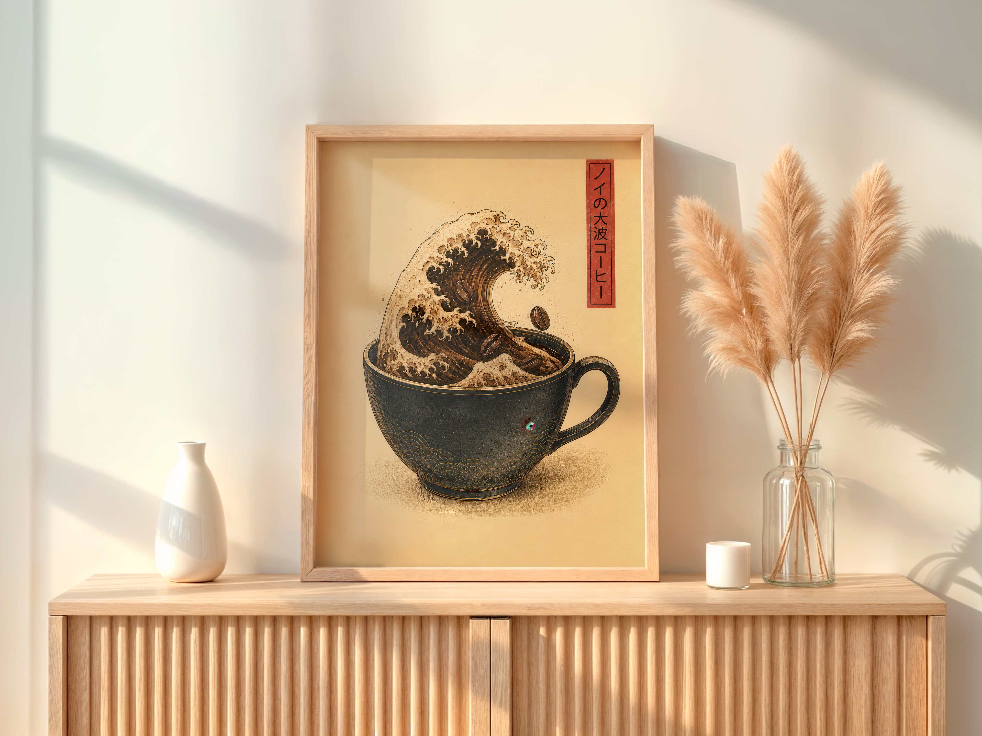 Coffee Wave Art Print