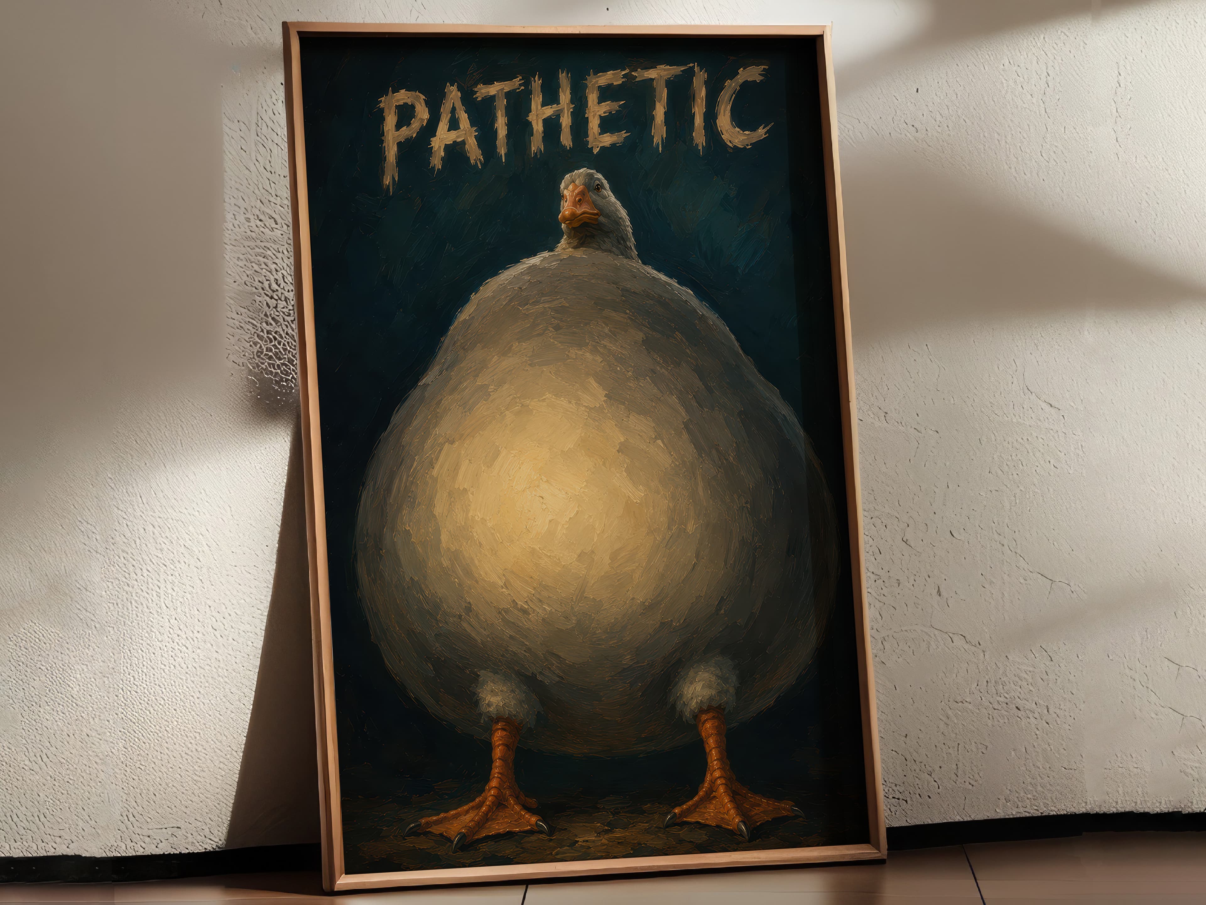Sad Goose Meme Print
