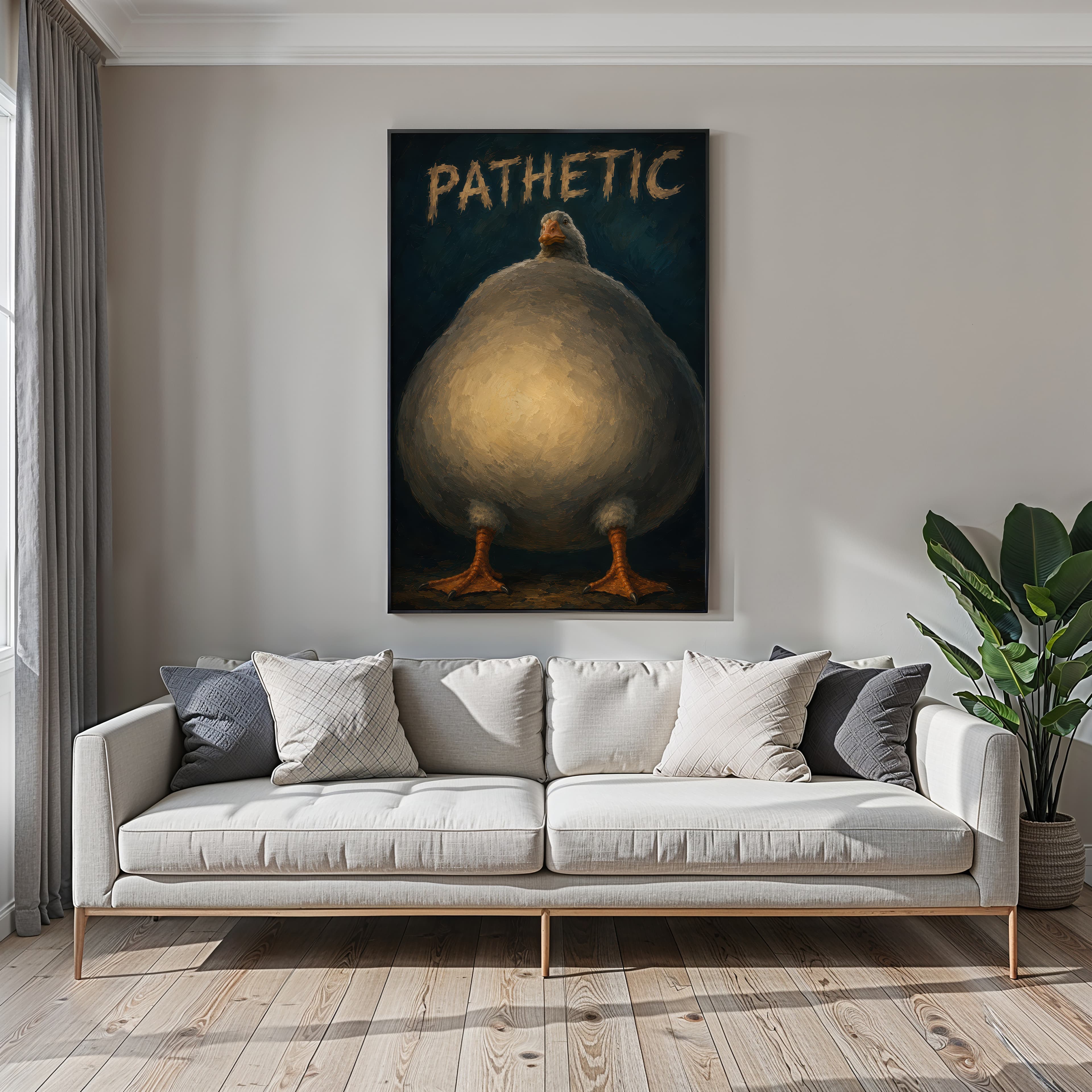 Sad Goose Meme Print