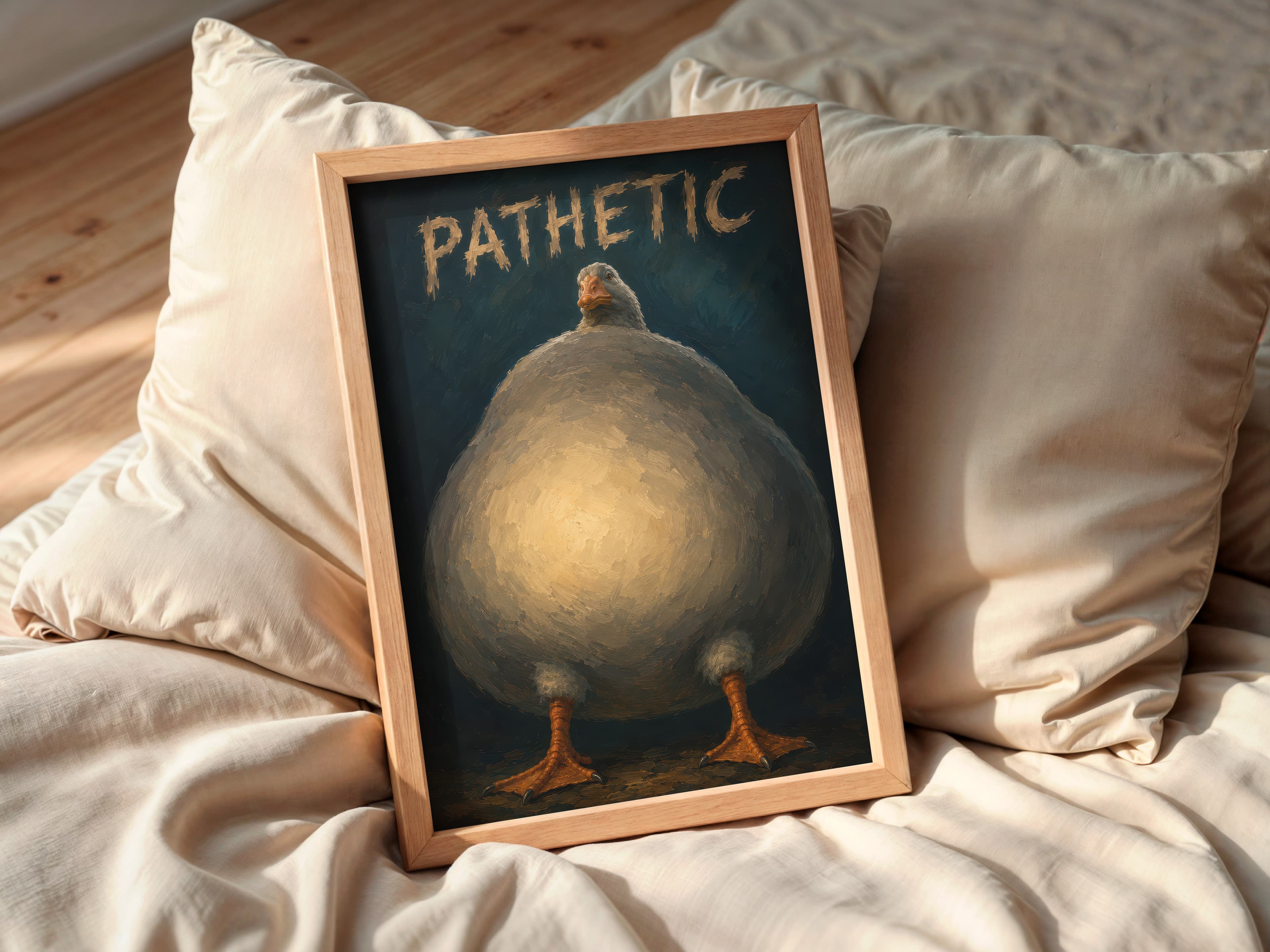Sad Goose Meme Print