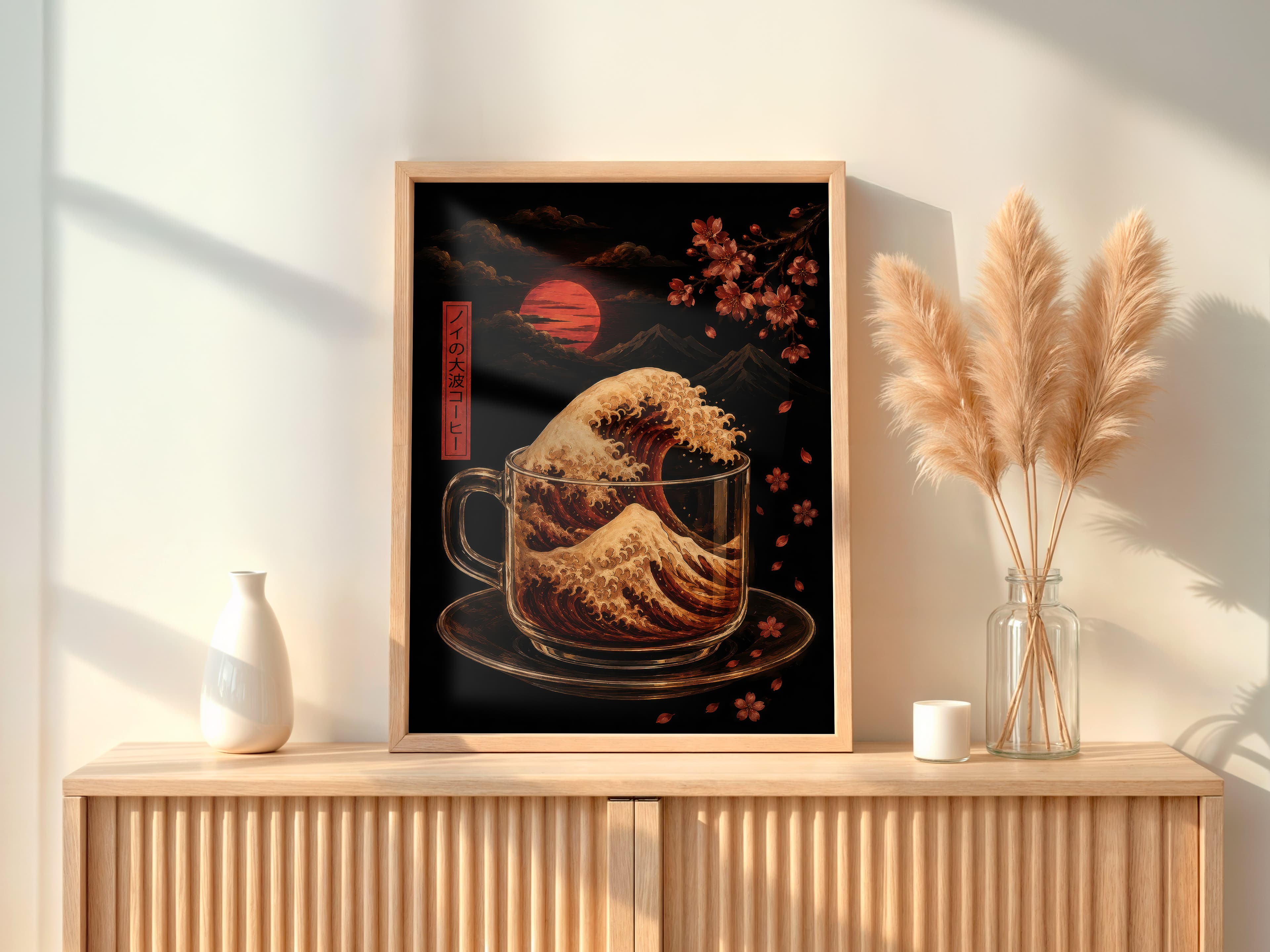 Coffee Wave Art Print
