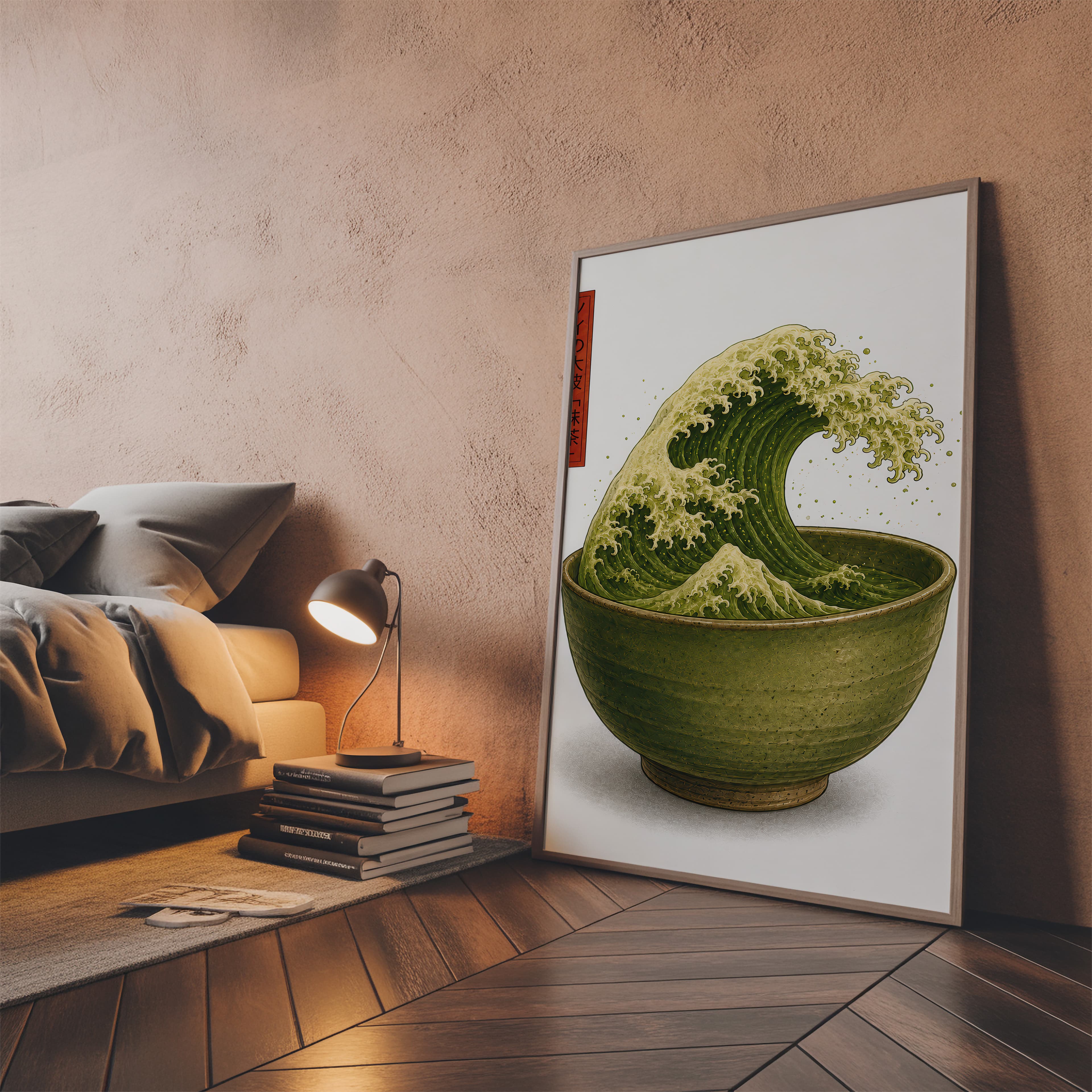 Matcha Wave Print